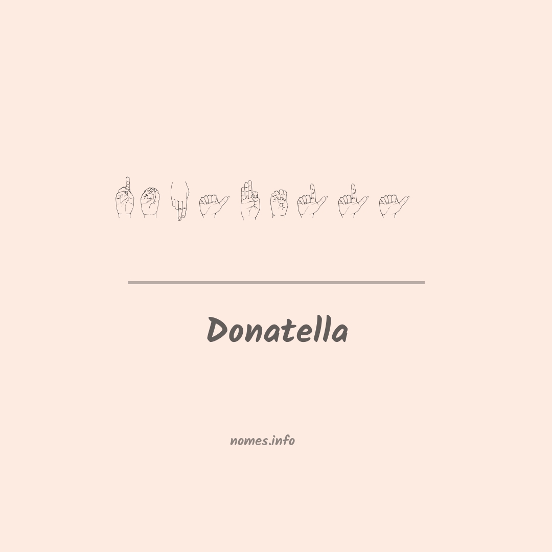 Donatella em Libras