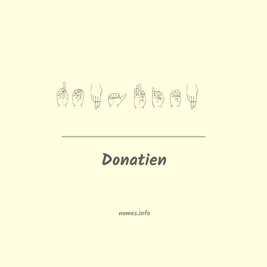 Donatien em Libras