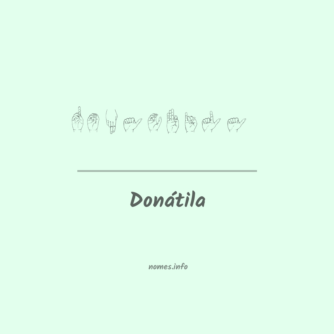 Donátila em Libras