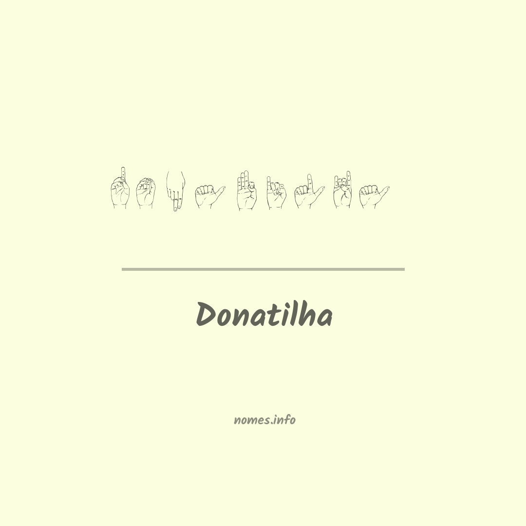 Donatilha em Libras