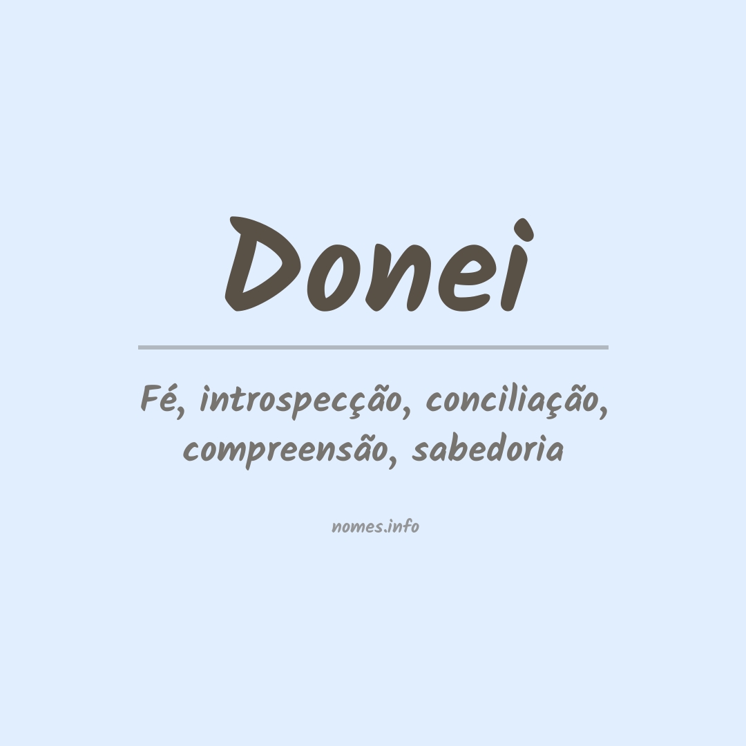 Significado do nome Donei