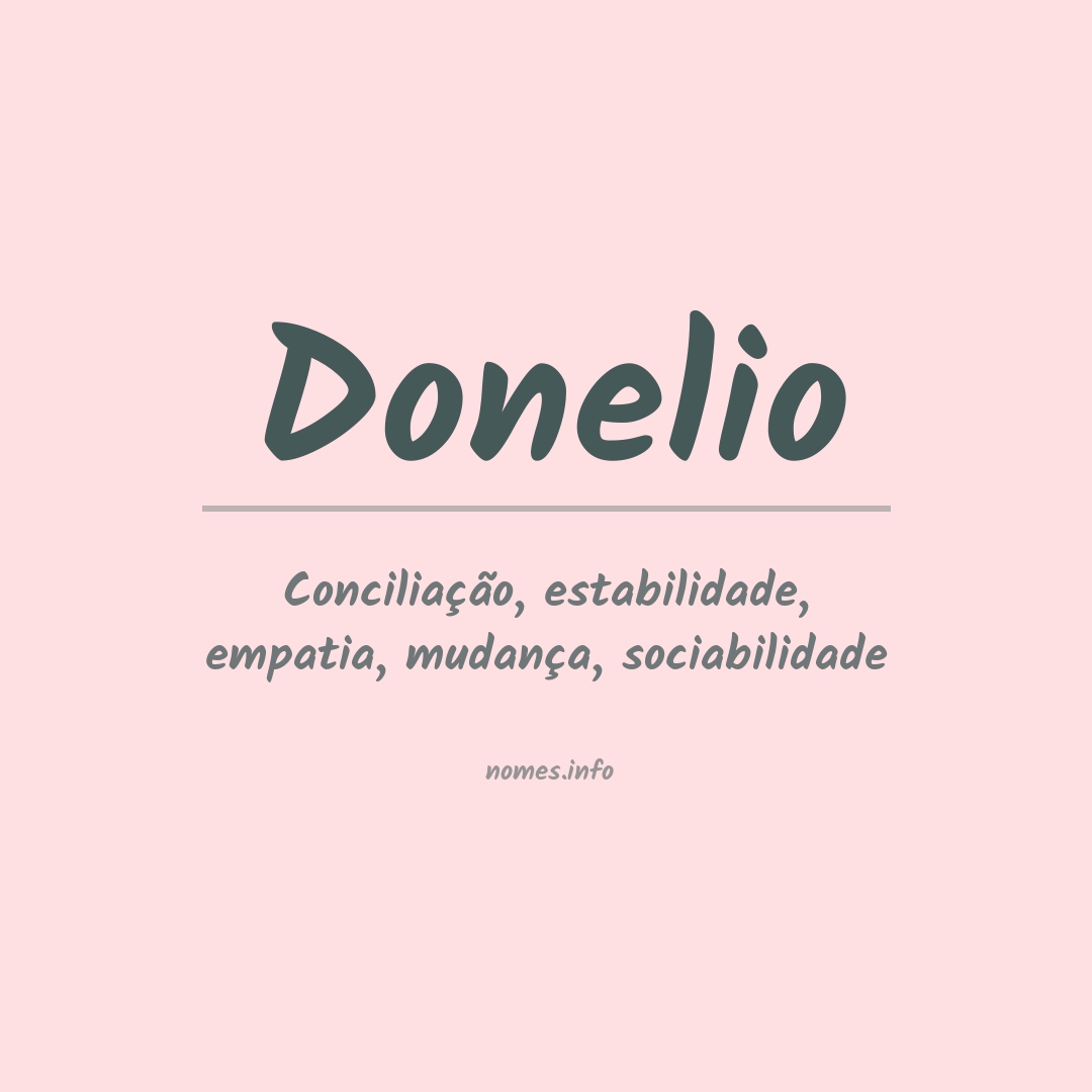 Significado do nome Donelio