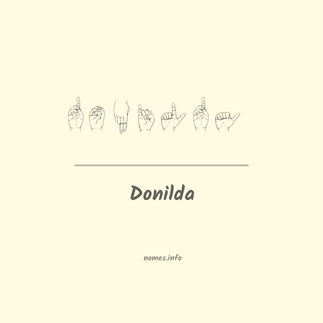 Donilda em Libras