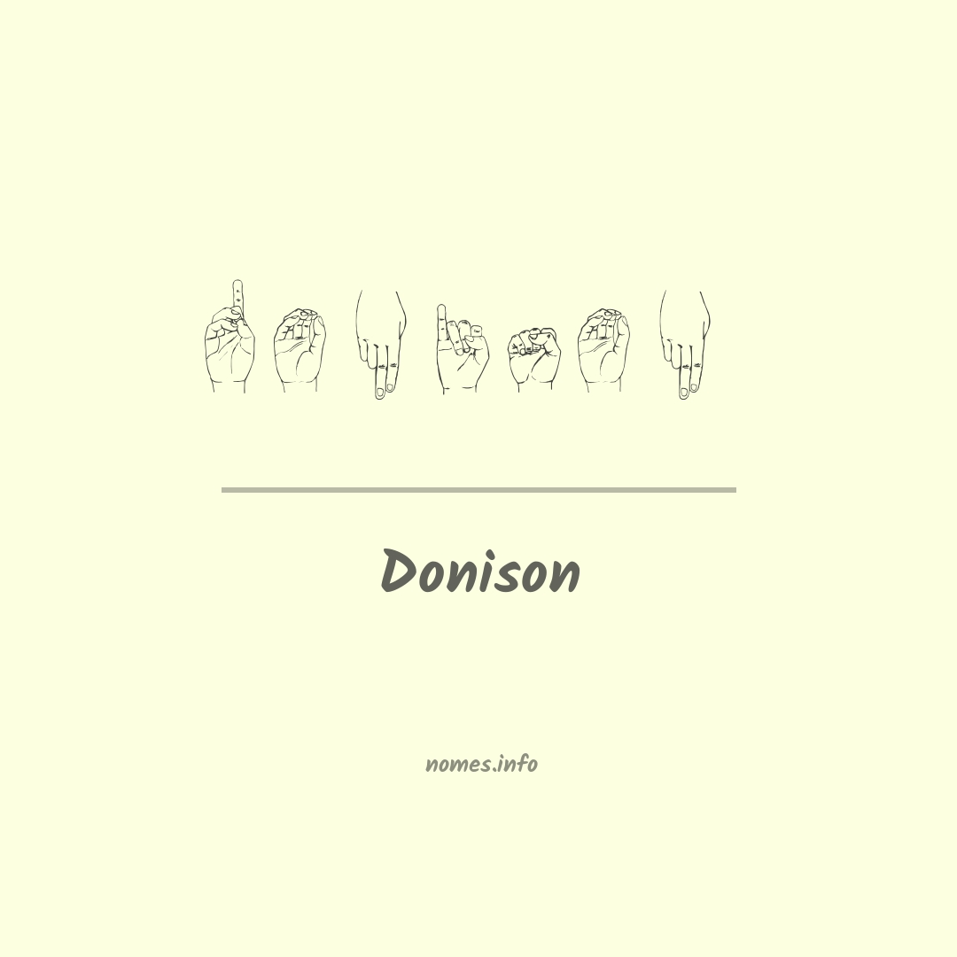 Donison em Libras