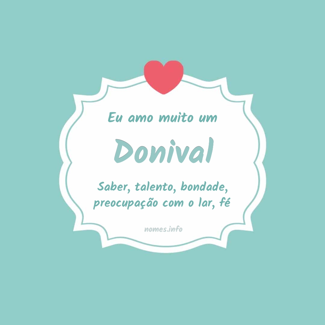 Eu amo muito Donival