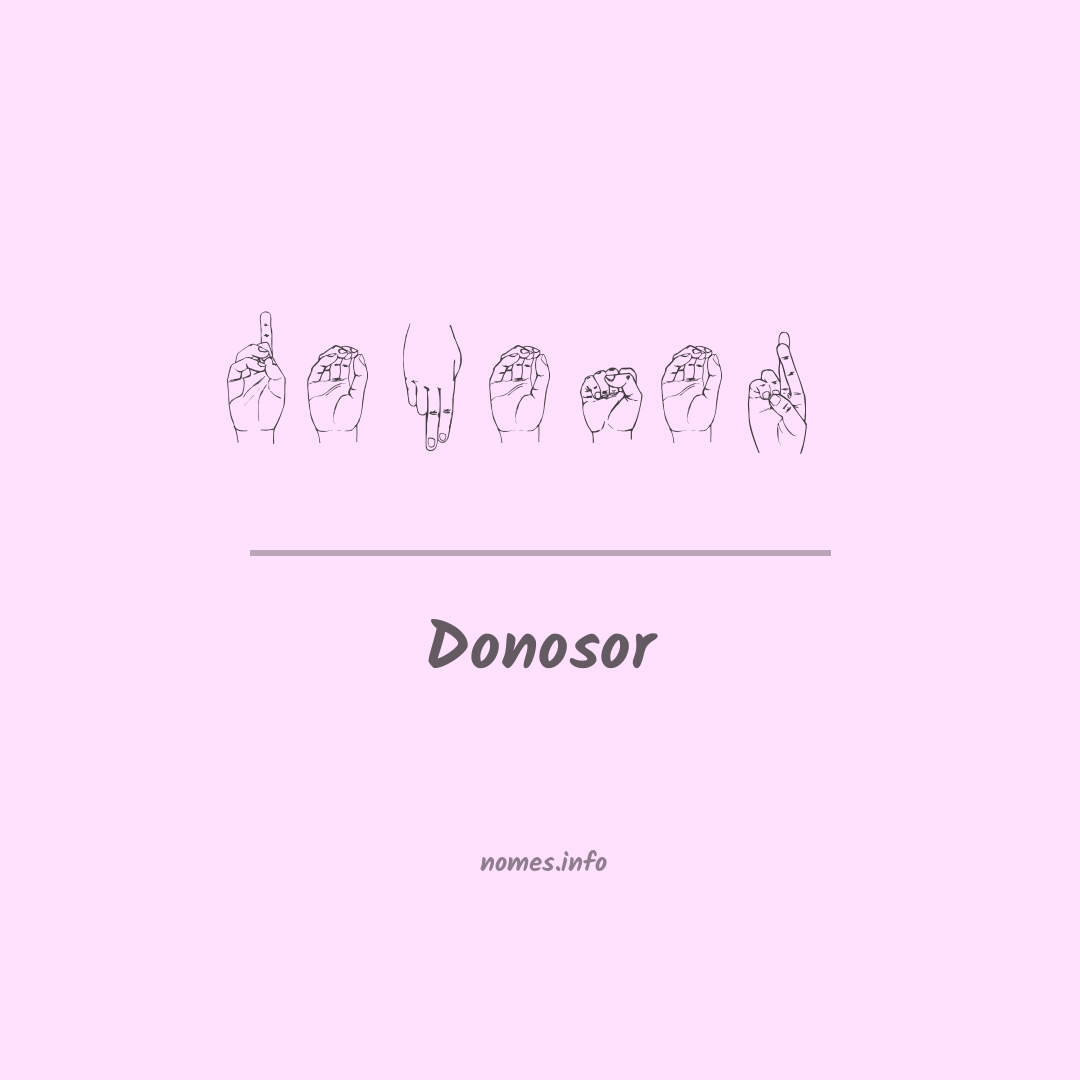 Donosor em Libras