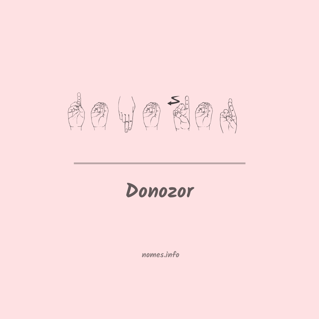 Donozor em Libras