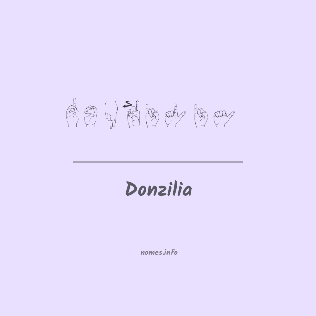 Donzilia em Libras