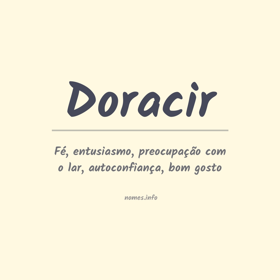 Significado do nome Doracir