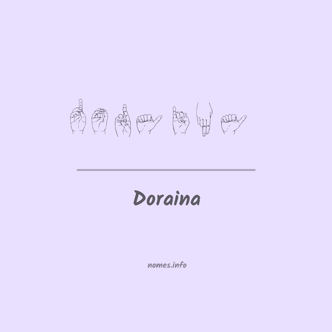 Doraina em Libras