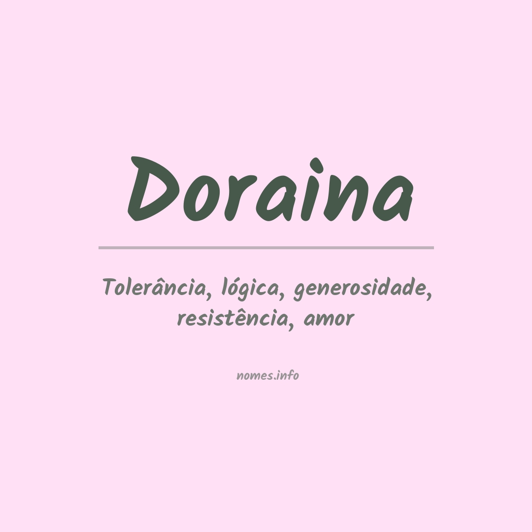 Significado do nome Doraina