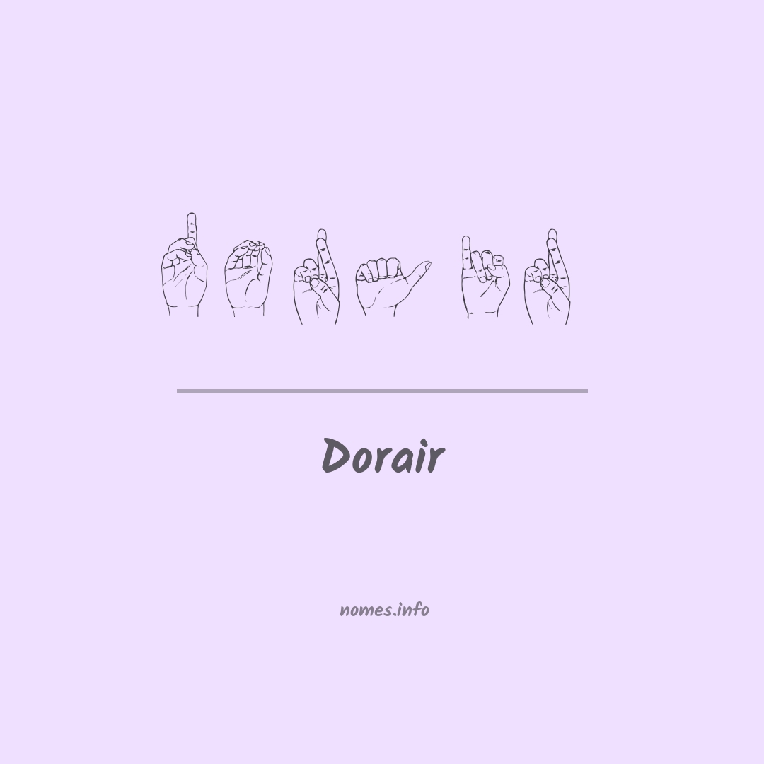 Dorair em Libras