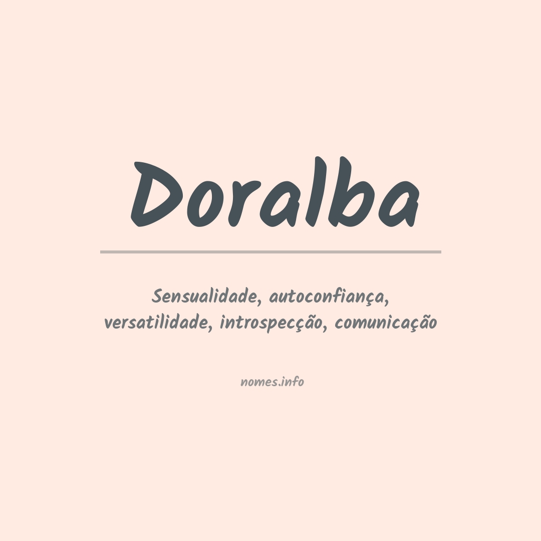 Significado do nome Doralba