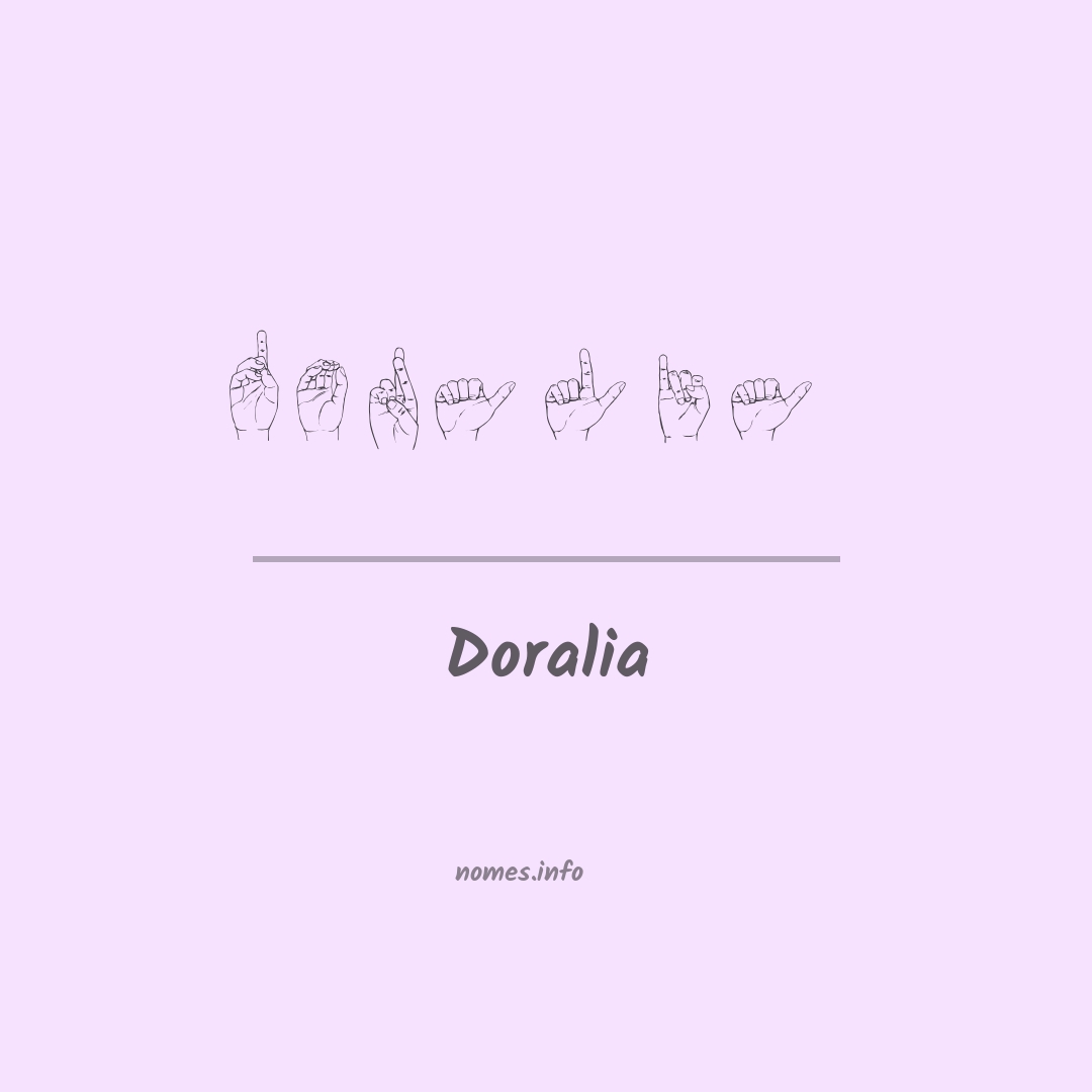 Doralia em Libras