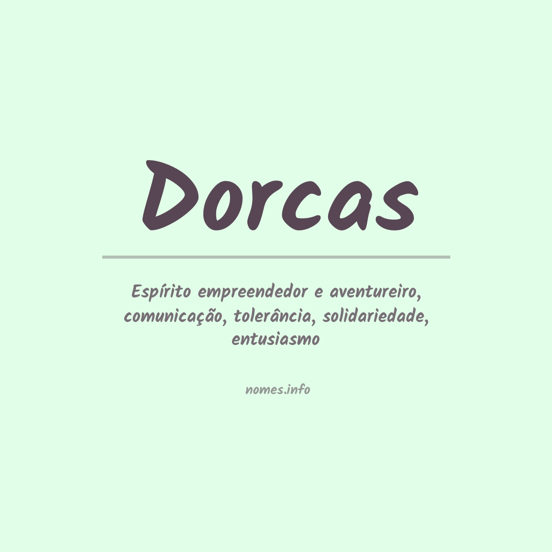 Significado do nome Dorcas