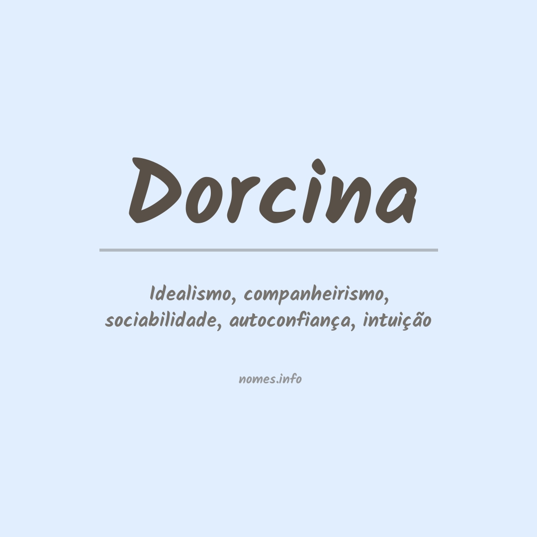 Significado do nome Dorcina