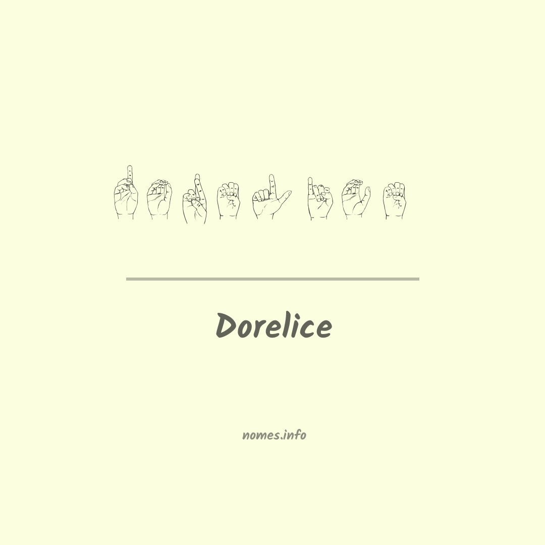 Dorelice em Libras
