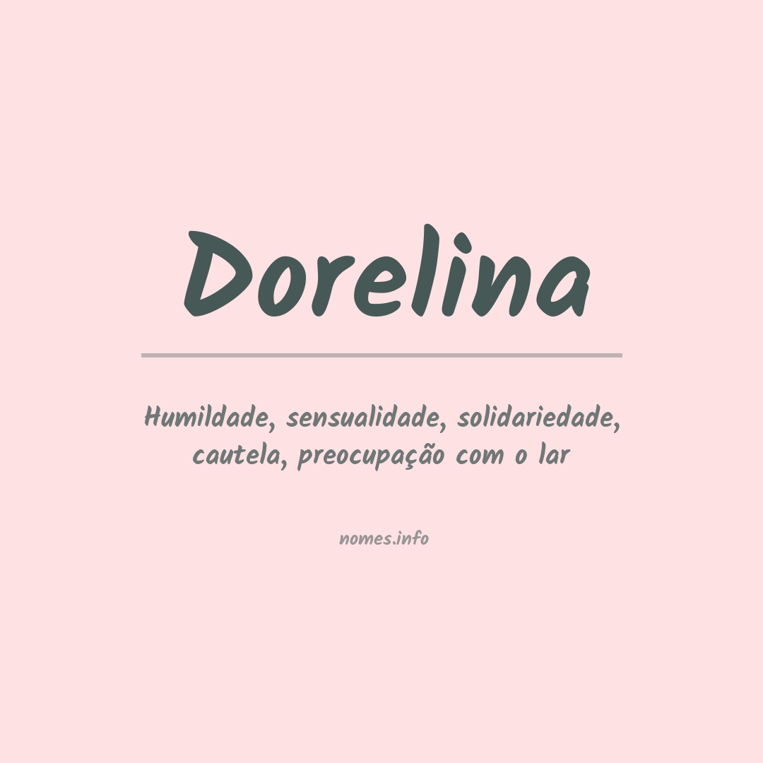 Significado do nome Dorelina