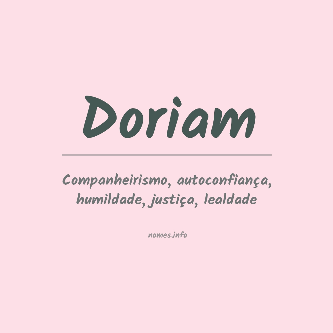 Significado do nome Doriam