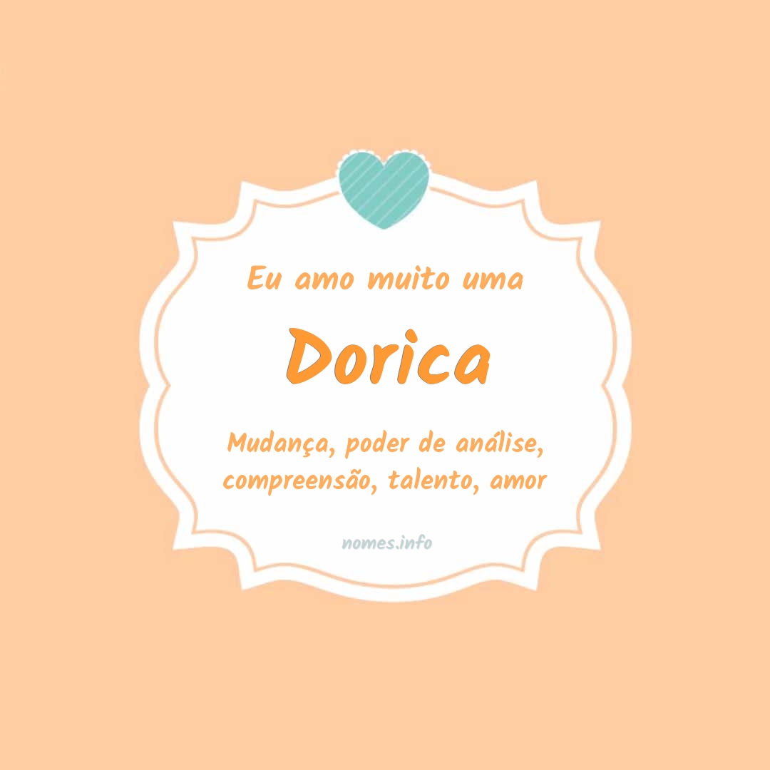 Eu amo muito Dorica