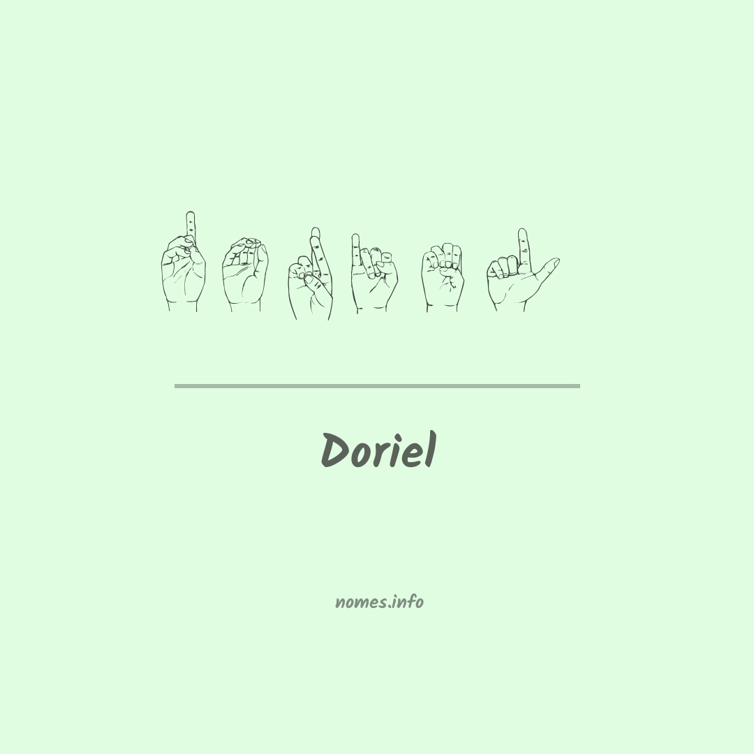 Doriel em Libras