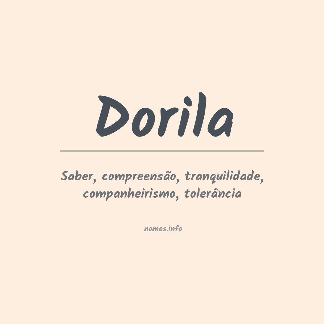 Significado do nome Dorila