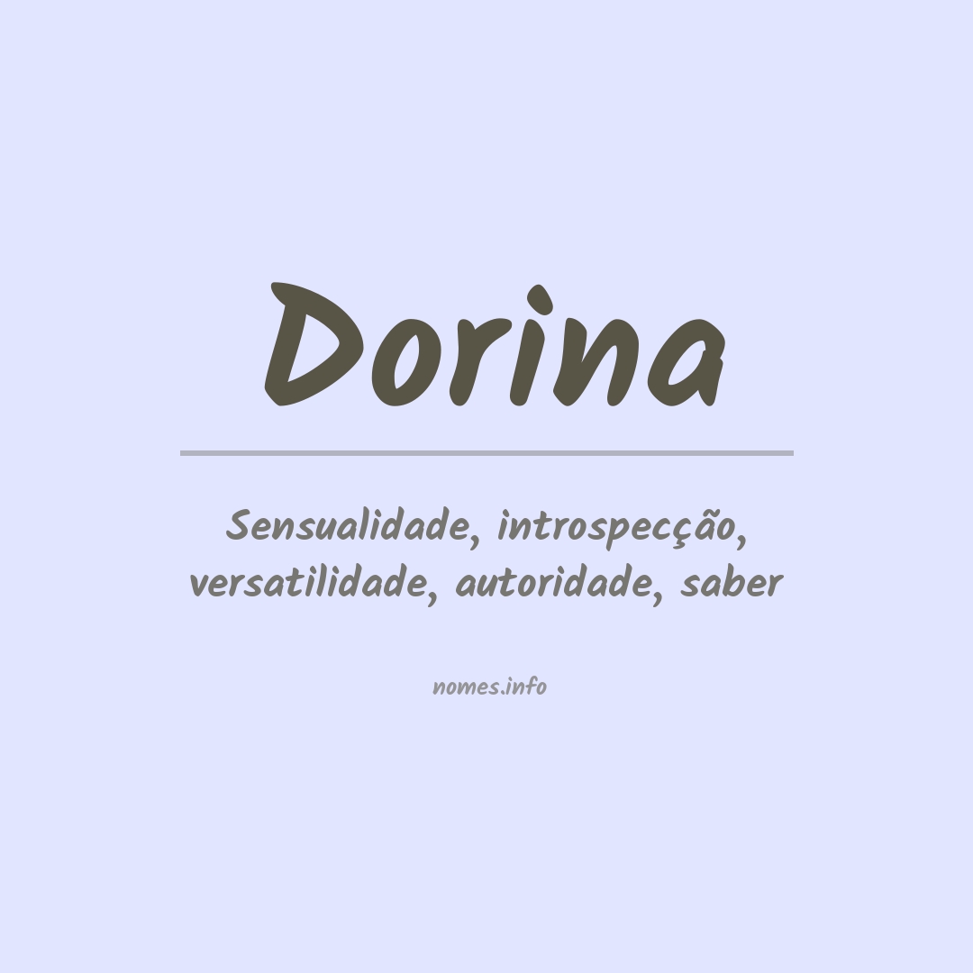 Significado do nome Dorina