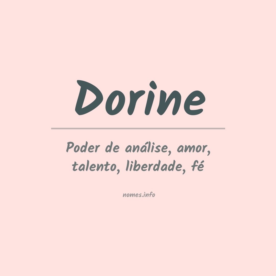 Significado do nome Dorine