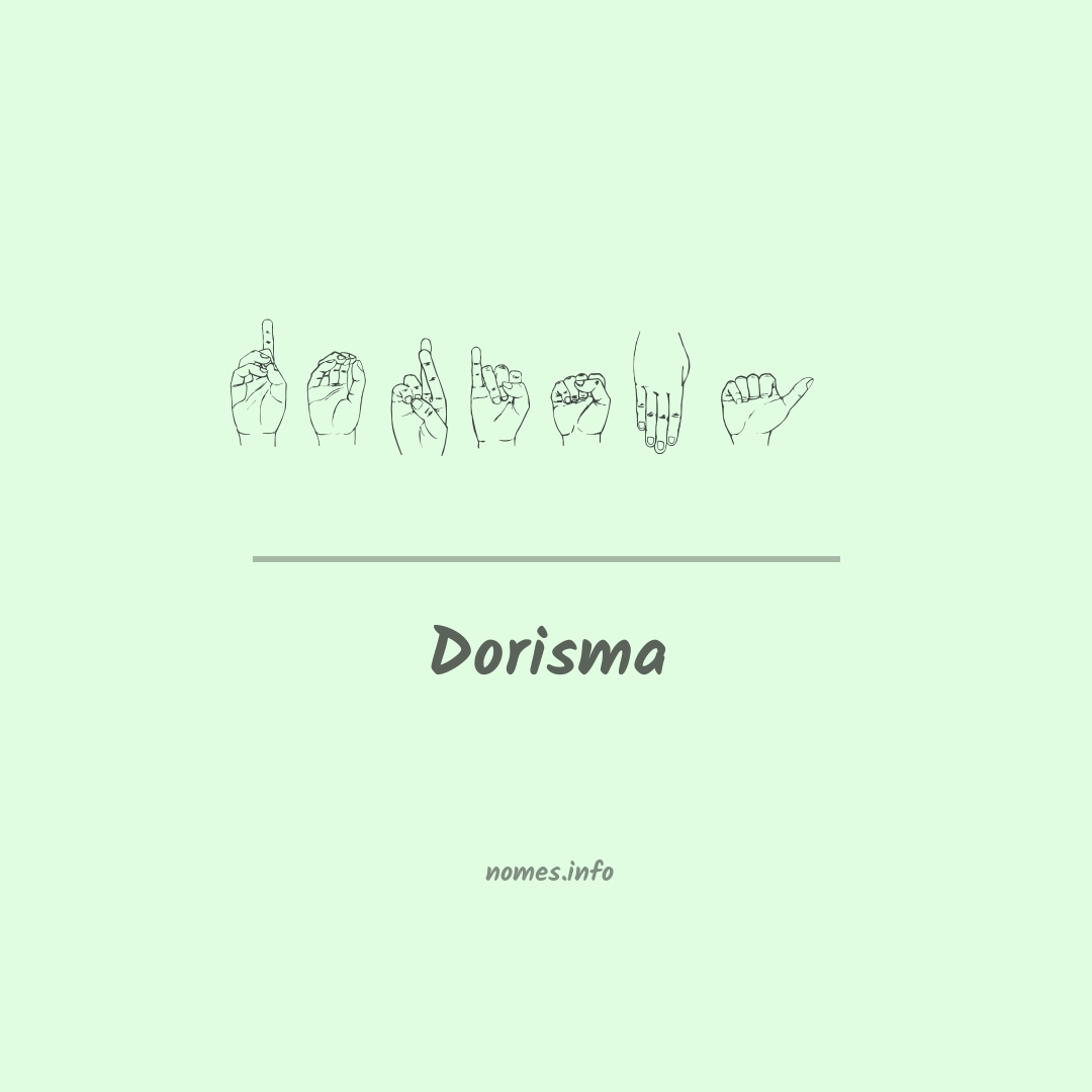 Dorisma em Libras