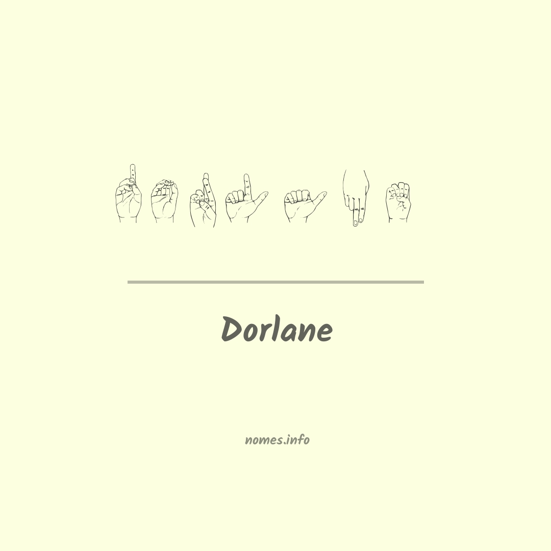 Dorlane em Libras