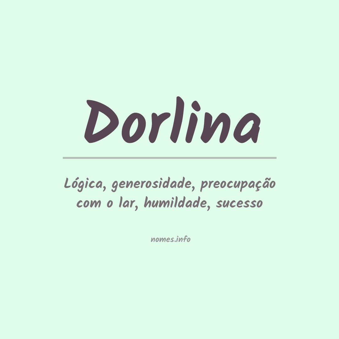 Significado do nome Dorlina