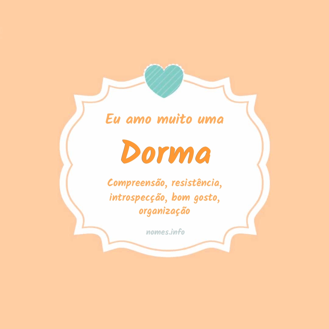 Eu amo muito Dorma