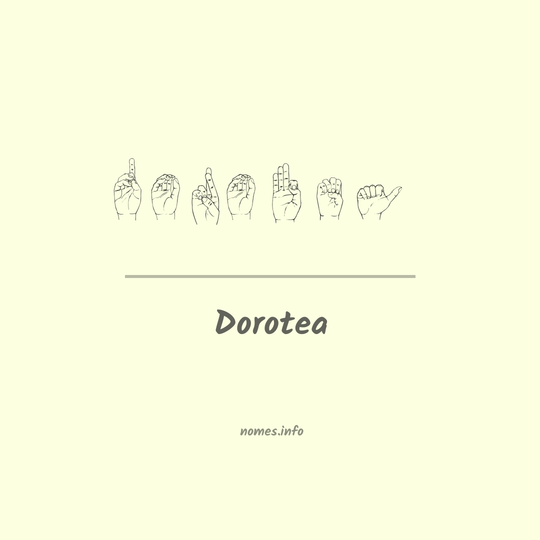 Dorotea em Libras