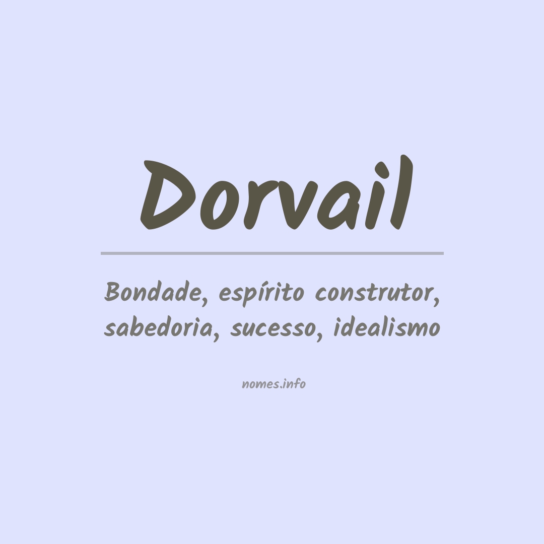 Significado do nome Dorvail