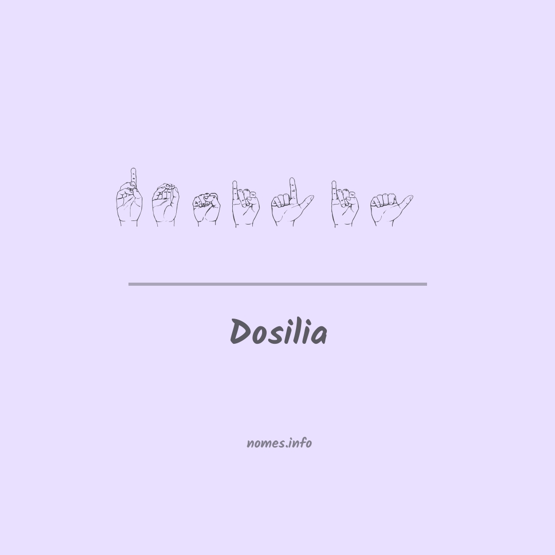 Dosilia em Libras