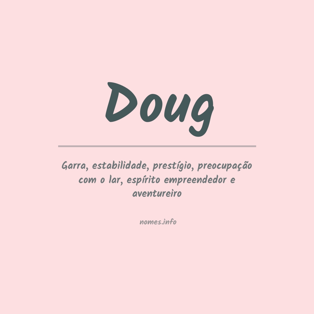 Significado do nome Doug