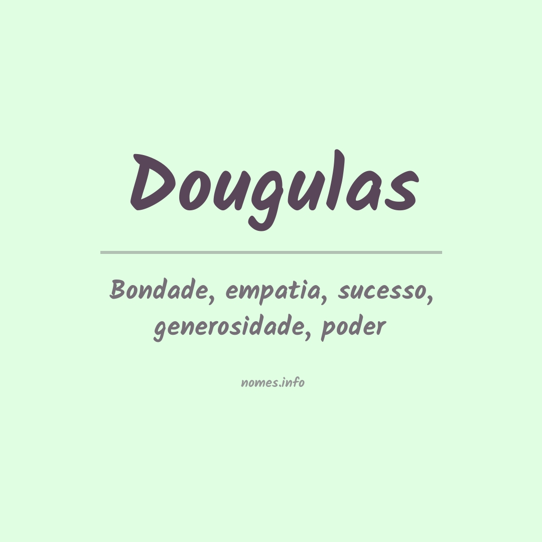 Significado do nome Dougulas