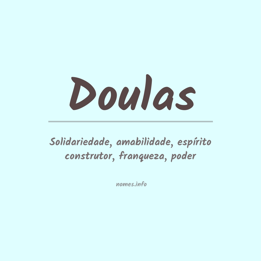 Significado do nome Doulas