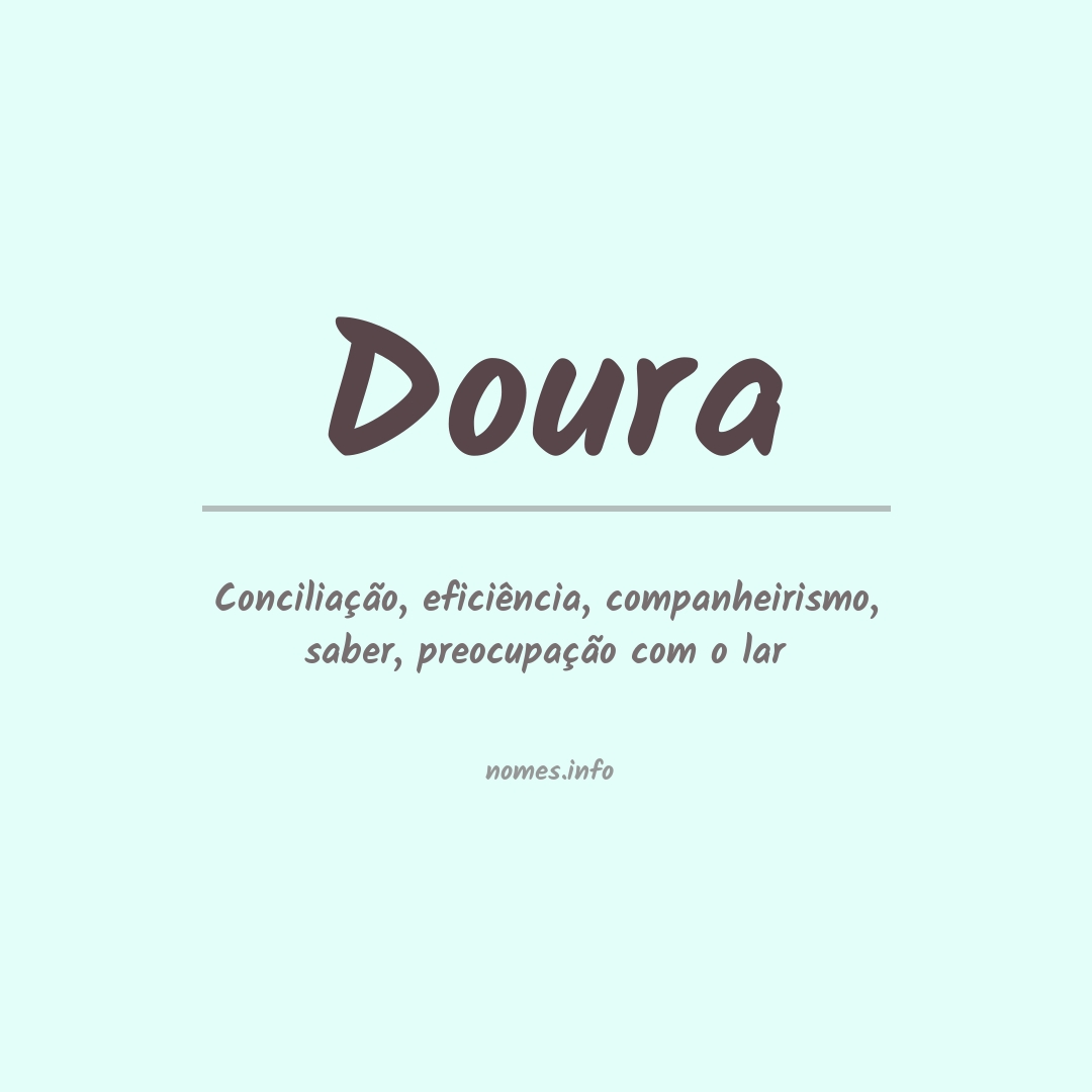 Significado do nome Doura