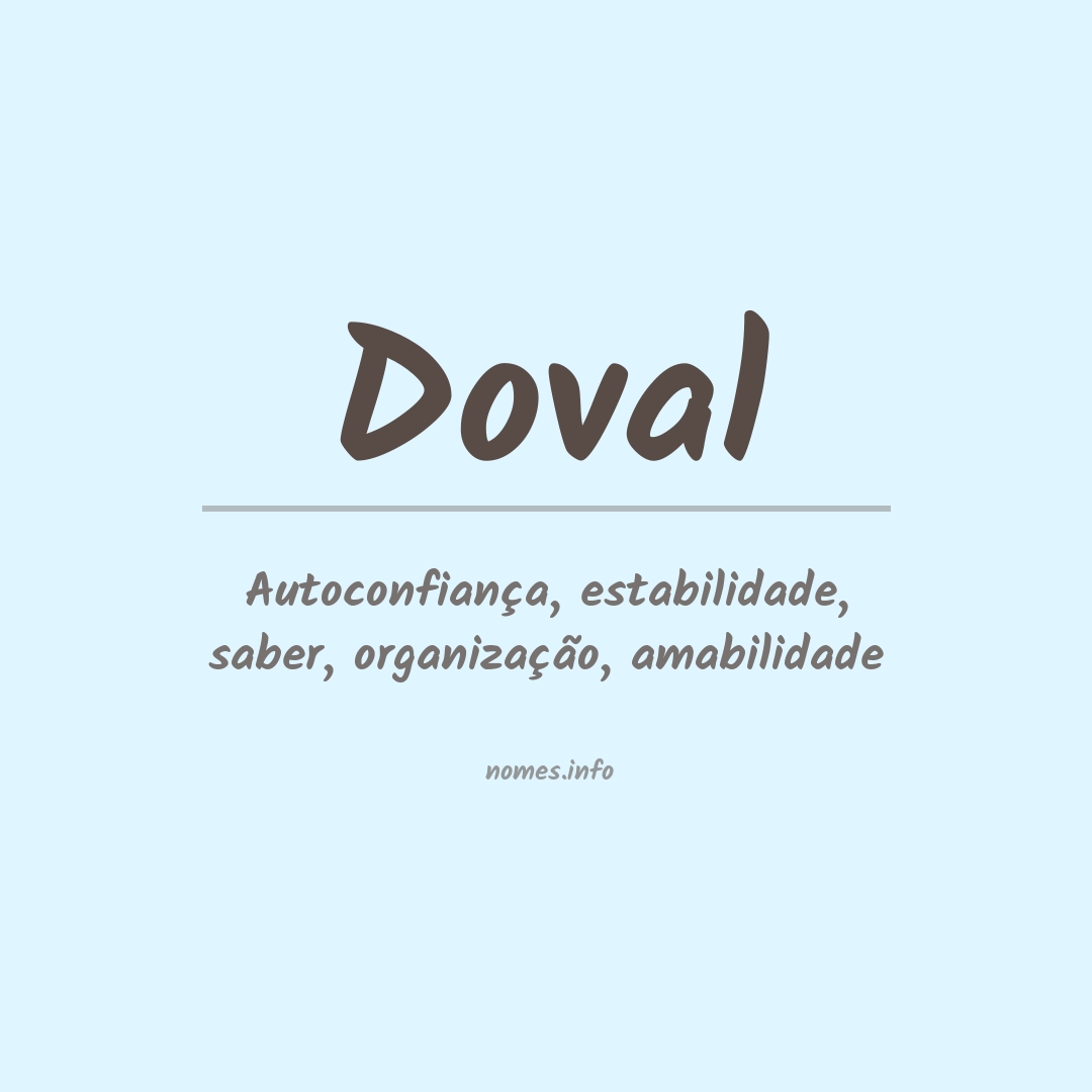Significado do nome Doval