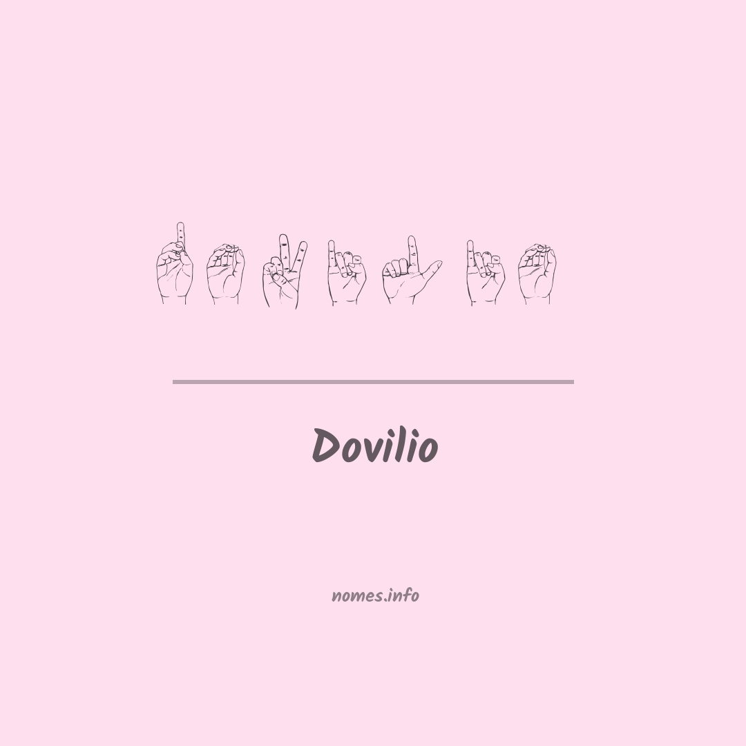 Dovilio em Libras