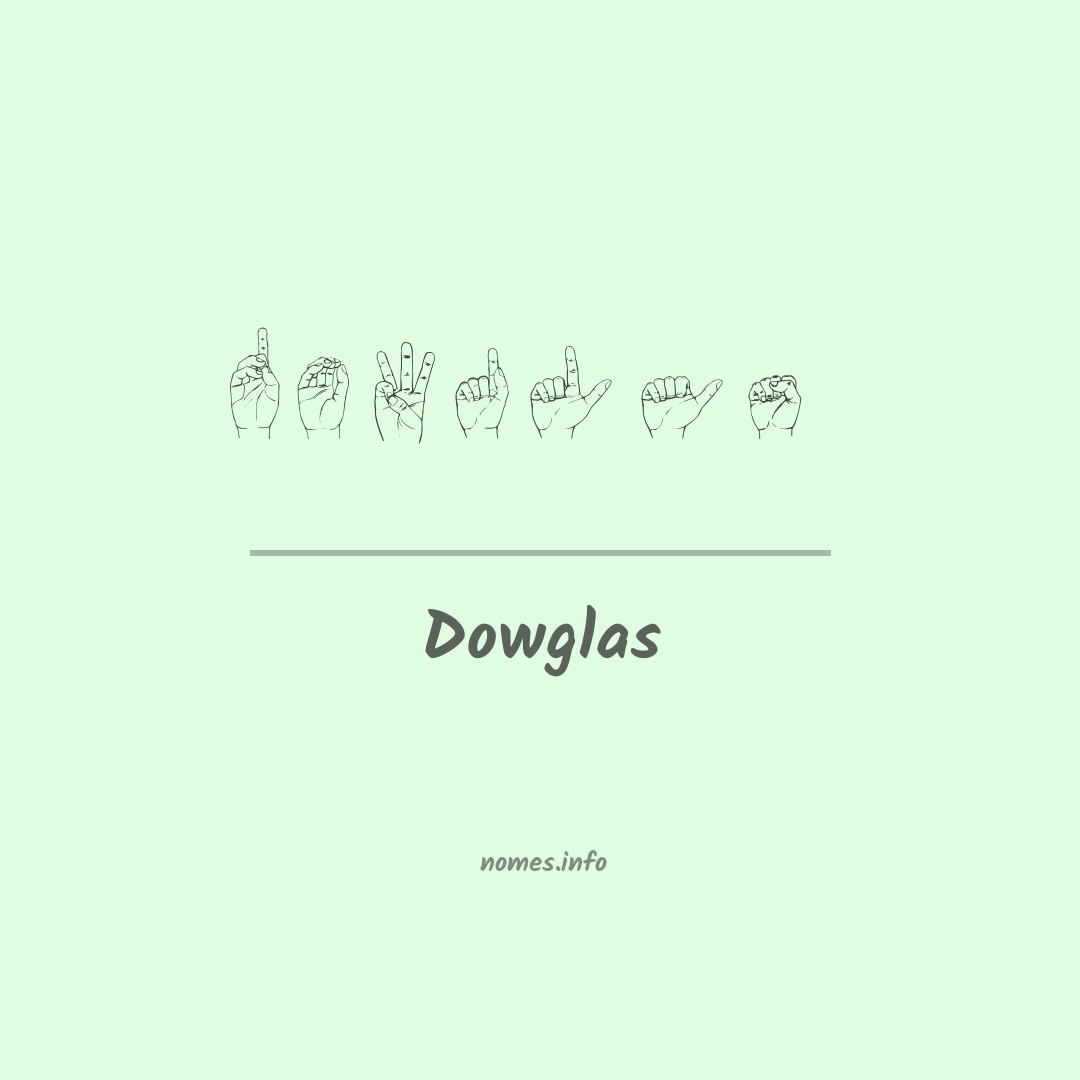 Dowglas em Libras