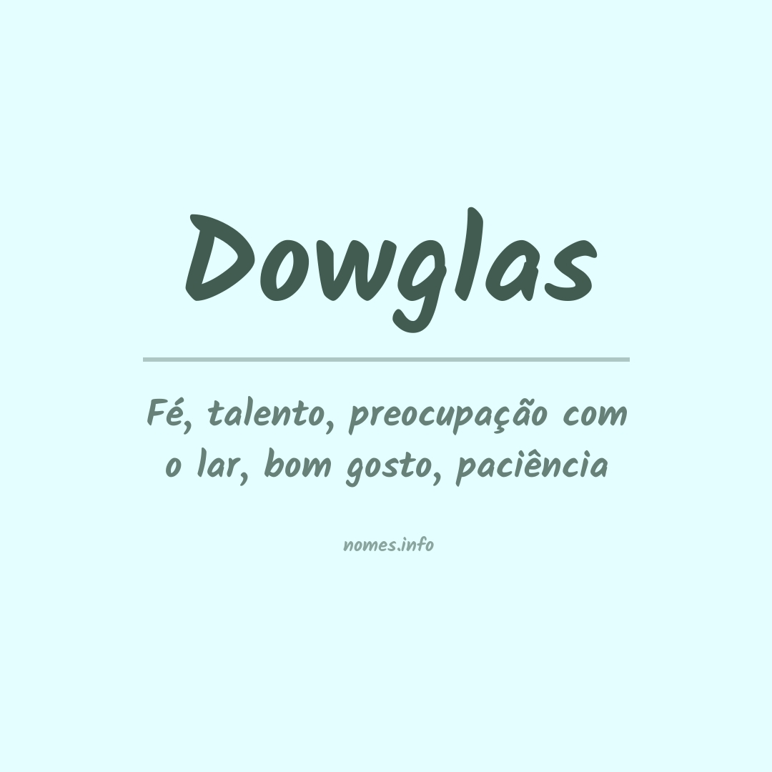 Significado do nome Dowglas