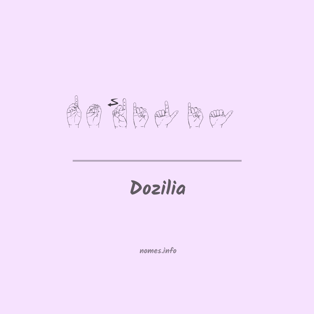 Dozilia em Libras