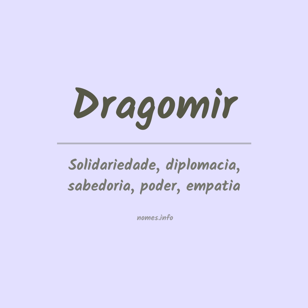 Significado do nome Dragomir