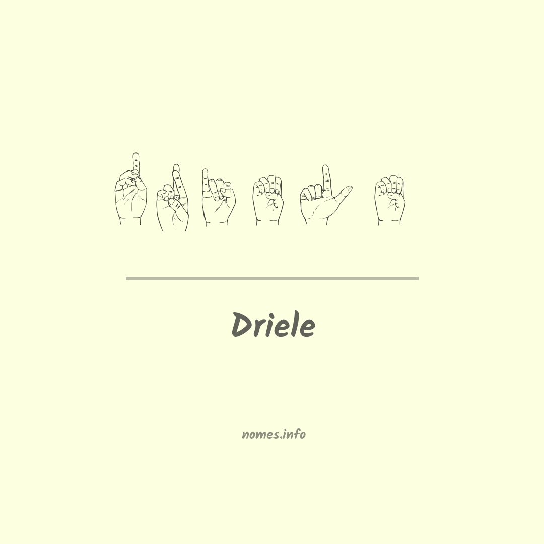 Driele em Libras