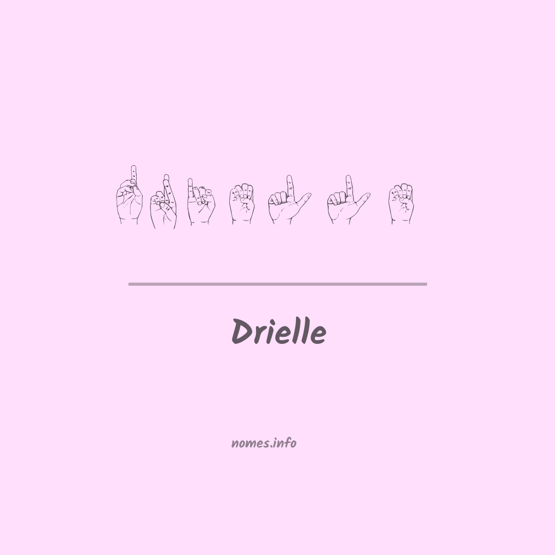 Drielle em Libras