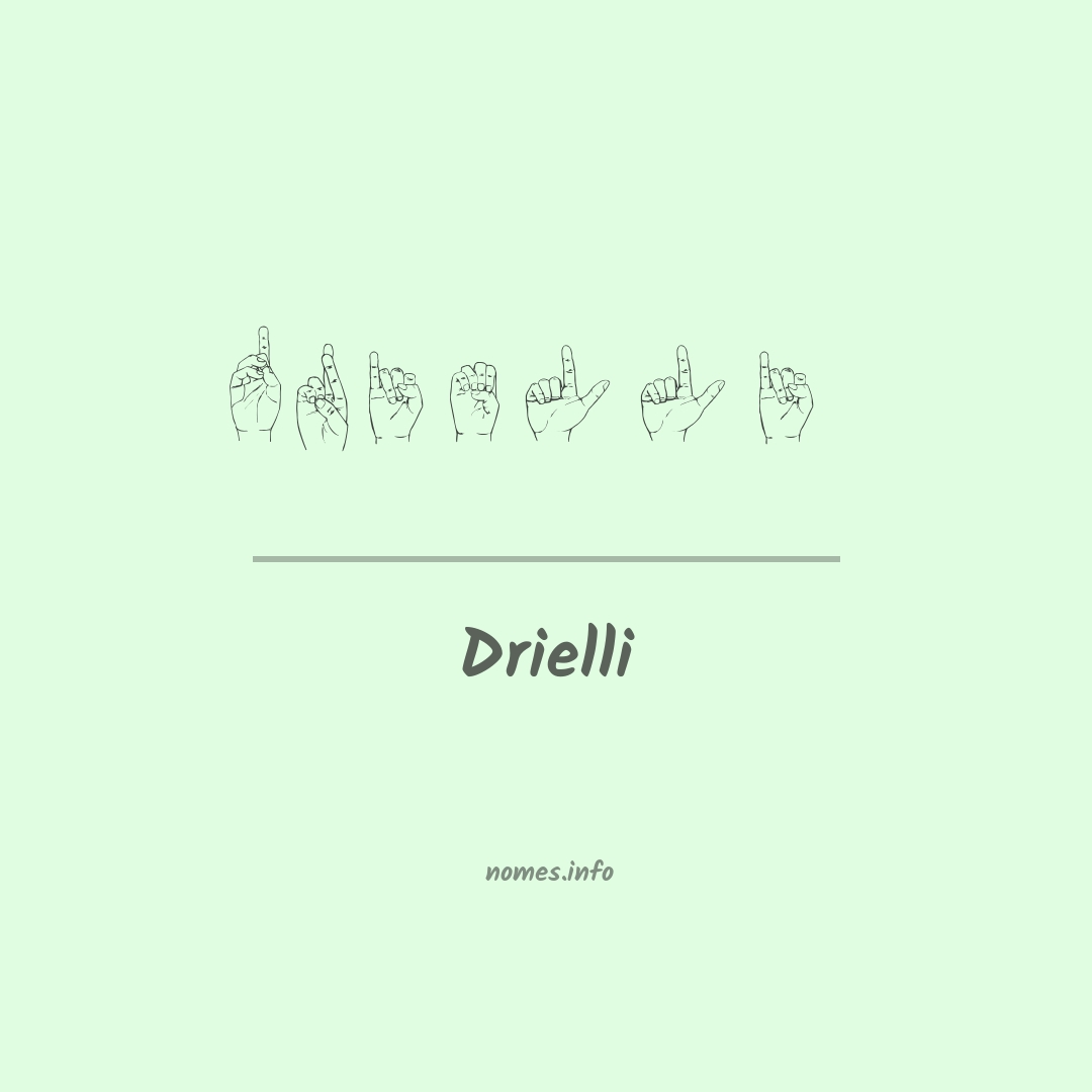 Drielli em Libras