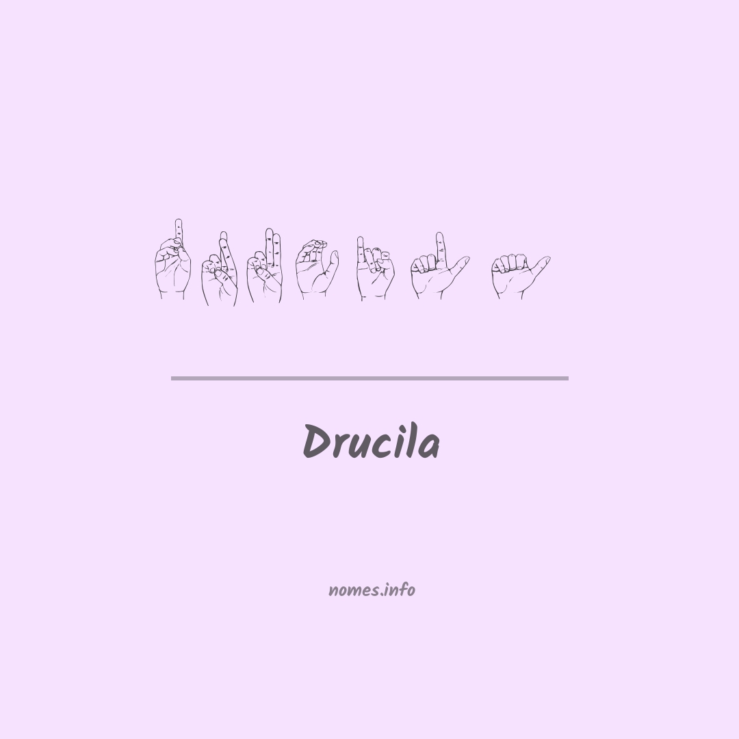 Drucila em Libras