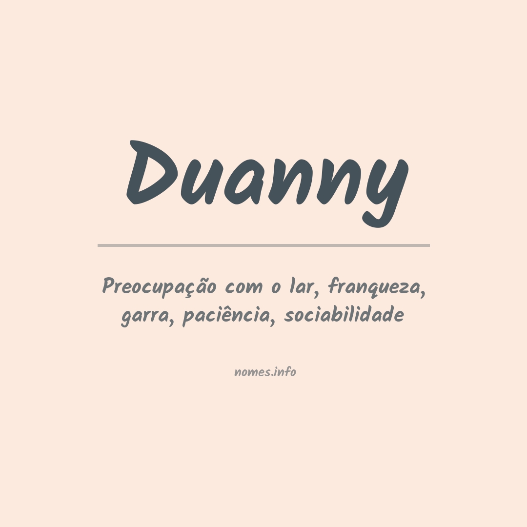 Significado do nome Duanny